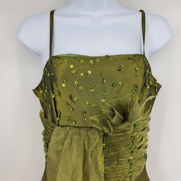 NWT Cherlone Forest Fairycore Ethereal Renaissance Nature Fantasy Prom Dress 8 1 - Picture 2 of 16